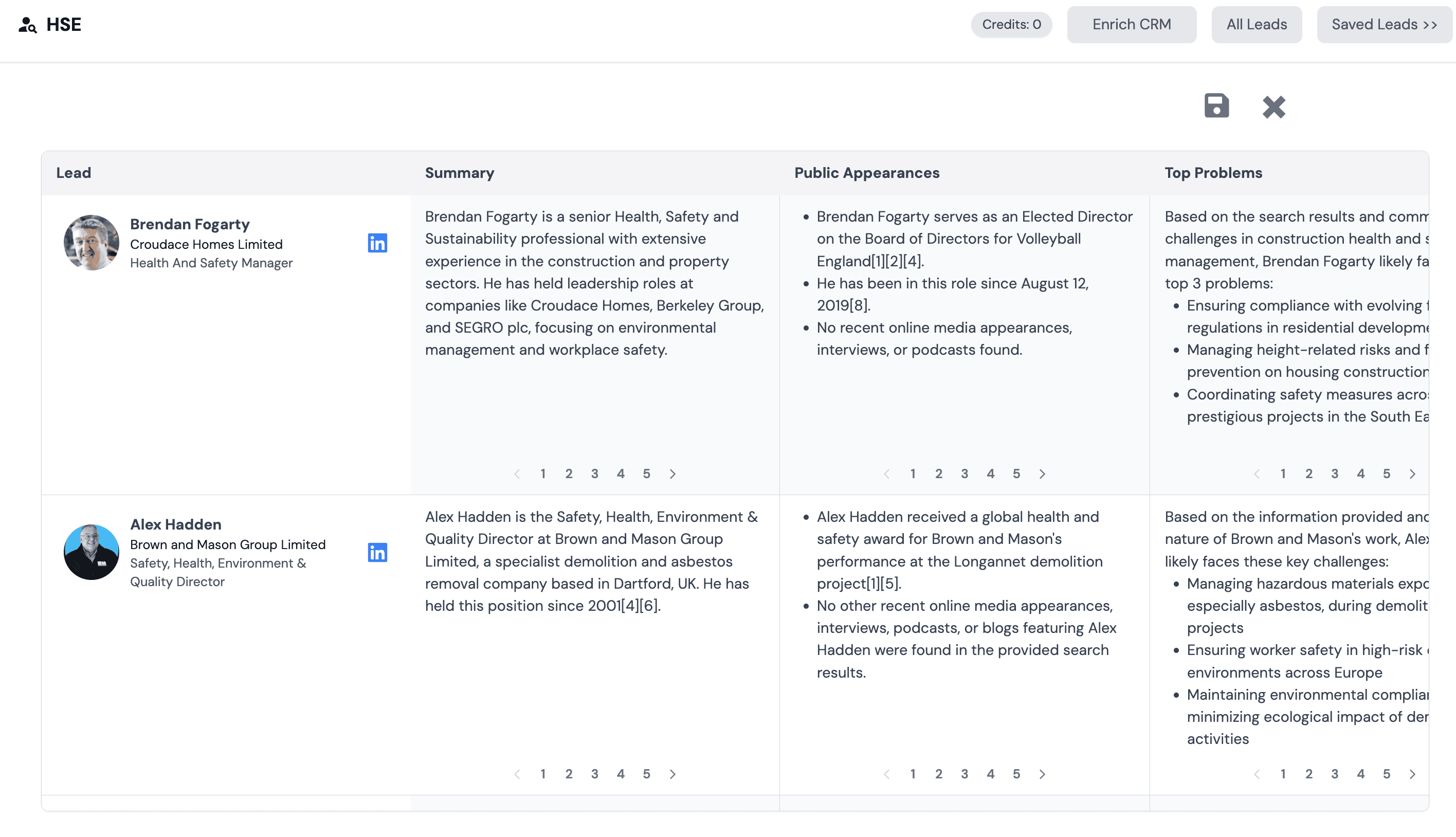 Precept insurance company search dashboard